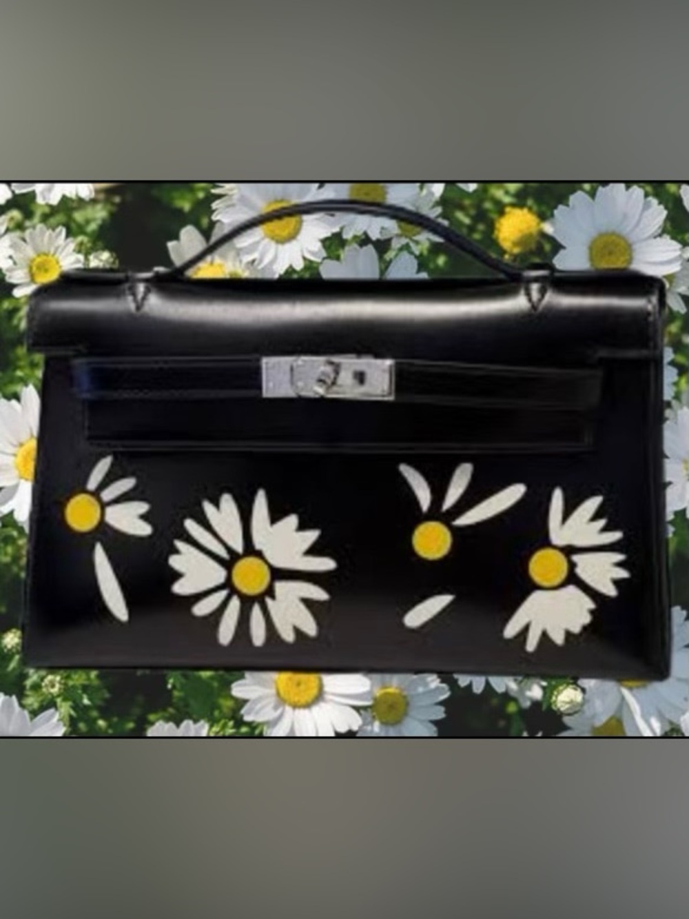 H KELLY 22 DAISY ULTRA RARE LE PHW SS26 WHIMSICAL POCHETTE STAMPED LIMITED ED.